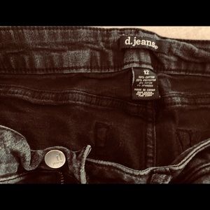 Black stonewashed D. Jeans